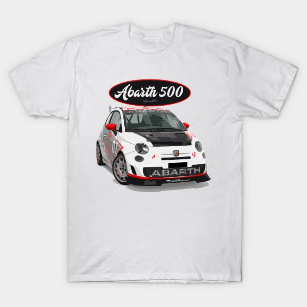 ABARTH 500 507 T-Shirt by PjesusArt